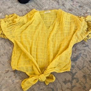 Max studio yellow blouse